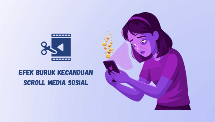 dampak negatif scroll medsos