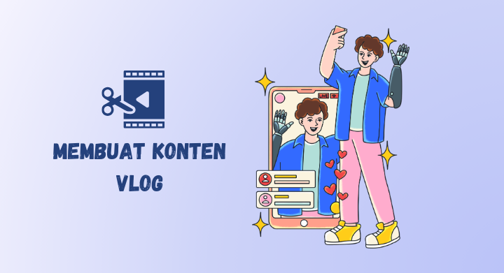 membuat konten vlog